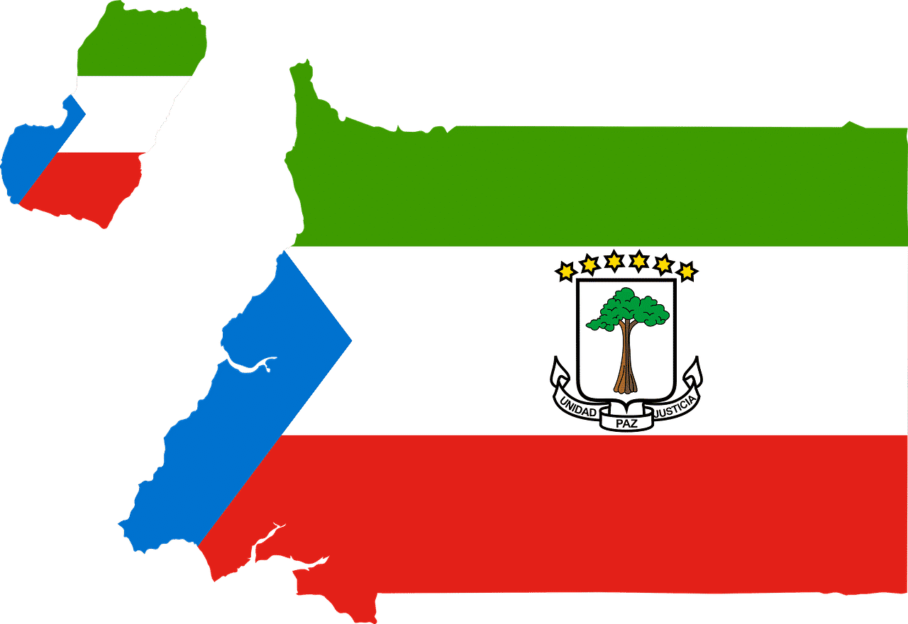 equatorial-guinea flag map